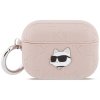 Etui Karl Lagerfeld do AirPods Pro Monogram Choupette Head – Różowe